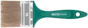 кисть флейцевая master color смеш. щетина 70мм, нерж.обжим, пласт.ручка, толщ. 16 мм, 70% пэt/30%/12 кисть флейцевая master color смеш. щетина 70мм, нерж.обжим, пласт.ручка, толщ. 16 мм, 70% пэt/30%/12
