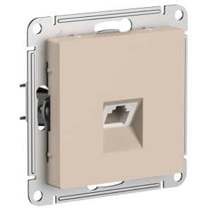 розетка компьютерная 1-м rj45 кат. 5е механизм atlasdesign песочный/5 розетка компьютерная 1-м rj45 кат. 5е механизм atlasdesign песочный/5