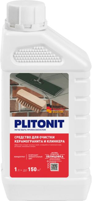 очиститель для керамогранита и клинкера plitonit 1л/528 очиститель для керамогранита и клинкера plitonit 1л/528
