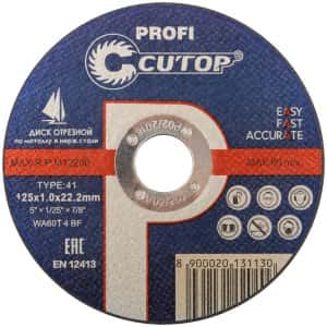 круг отрезной по металлу 125х1,0х22,2 "cutop profi t41"(100/400) круг отрезной по металлу 125х1,0х22,2 "cutop profi t41"(100/400)