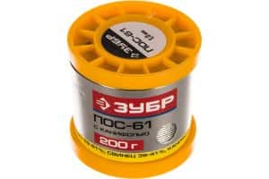 припой 1мм трубка пос 61, зубр 200гр 55450-200-10с припой 1мм трубка пос 61, зубр 200гр 55450-200-10с