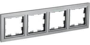 рамка 4-постовая ру-4-брс iek brite base сталь/5 рамка 4-постовая ру-4-брс iek brite base сталь/5