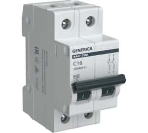 выключатель автоматический модульный 1p 16a 4.5ka х-ка с ва47-29м generica выключатель автоматический модульный 1p 16a 4.5ka х-ка с ва47-29м generica