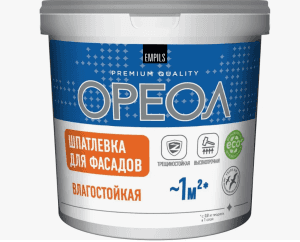 шпатлевка для наружных работ ореол 4кг некондиция шпатлевка для наружных работ ореол 4кг некондиция