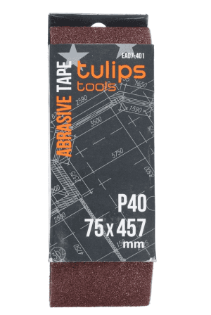 лента шлифовальная tulips tools, 75х457 мм, p40, 3 шт лента шлифовальная tulips tools, 75х457 мм, p40, 3 шт