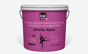 штукатурка силикатно-силиконовая декоративная bergauf crystal pasta камешковая 25кг штукатурка силикатно-силиконовая декоративная bergauf crystal pasta камешковая 25кг