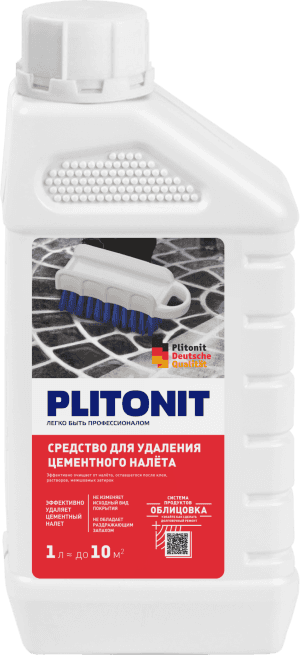 средство для удаления цементного налета plitonit 1л/528 средство для удаления цементного налета plitonit 1л/528