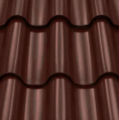металлочерепица андалузия модульная шоколад (ral 8017) 1116х768х0.45 мм