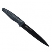 нож кухонный универсальный 12,7см, нерж.сталь с антиналипающим покрытием, satoshi карбон/144