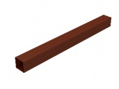 опора 60х60*1,4мм для ограждений ral8017 (коричневый) (2,05 м) doorhan
