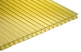 Поликарбонат 10 мм Ultra Желтый 2,1х6 м