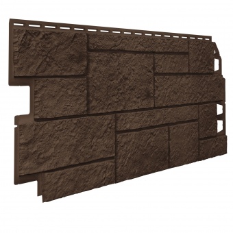 Фасадная панель отделочная VOX Vilo Solid SandStone DARK BROWN 420*1000мм (0,42м2)/10шт