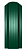 евроштакетник люкс 0,45 - зеленый мох ral6005 1.6 м*0,128 м одностр. окр