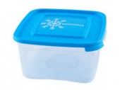 контейнер д/замораживания продуктов 1,0л "морозко" квадрат. (40) с67006 полимербыт
