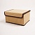 коробка для хранения горох с крышкой 25x19x13  ткань